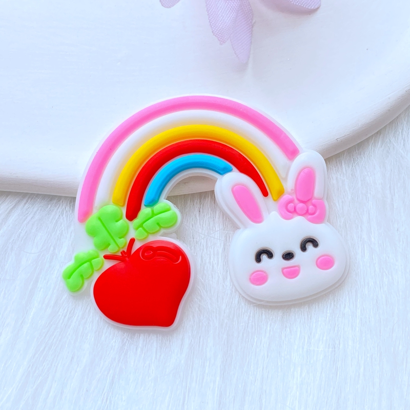 10Pcs New Cute Fruit Animal Ra - Embellishment Glue Craft recension och pris