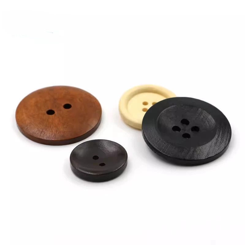 10pcs 18mm Round Wooden Button - Embellishments For Scrapbooking recension och pris