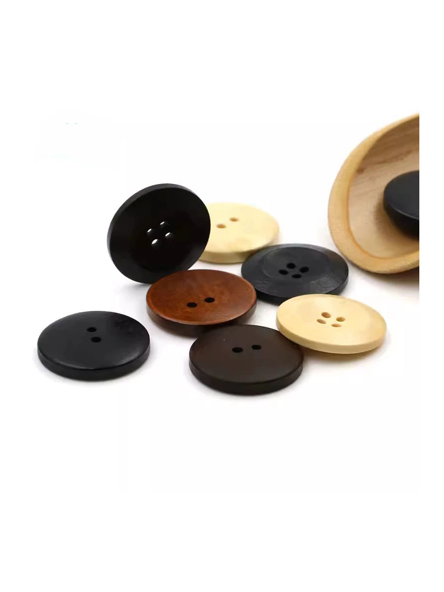 10pcs 18mm Round Wooden Button - Embellishments For Scrapbooking recension och pris