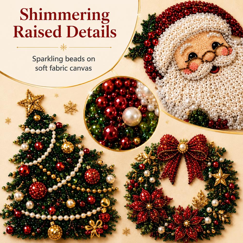 Christmas Santa Claus Pearl Ar - Embroidery Craft recension och pris