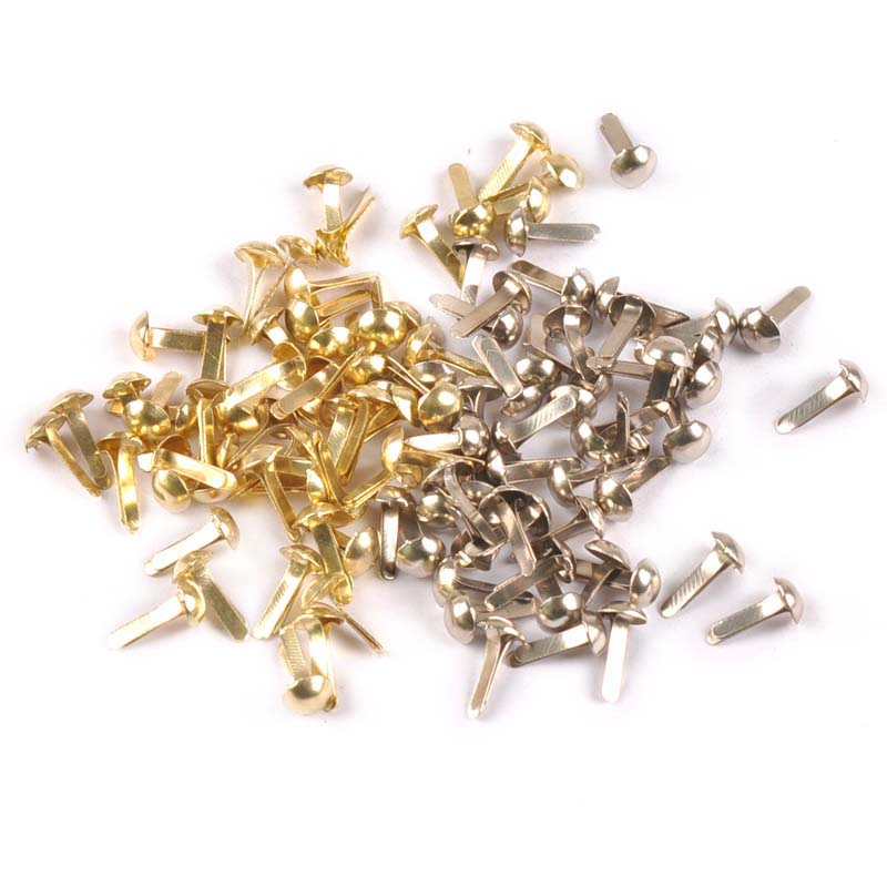 100PCs mixed Silver/golden Rou - Embellishments For Scrapbooking recension och pris