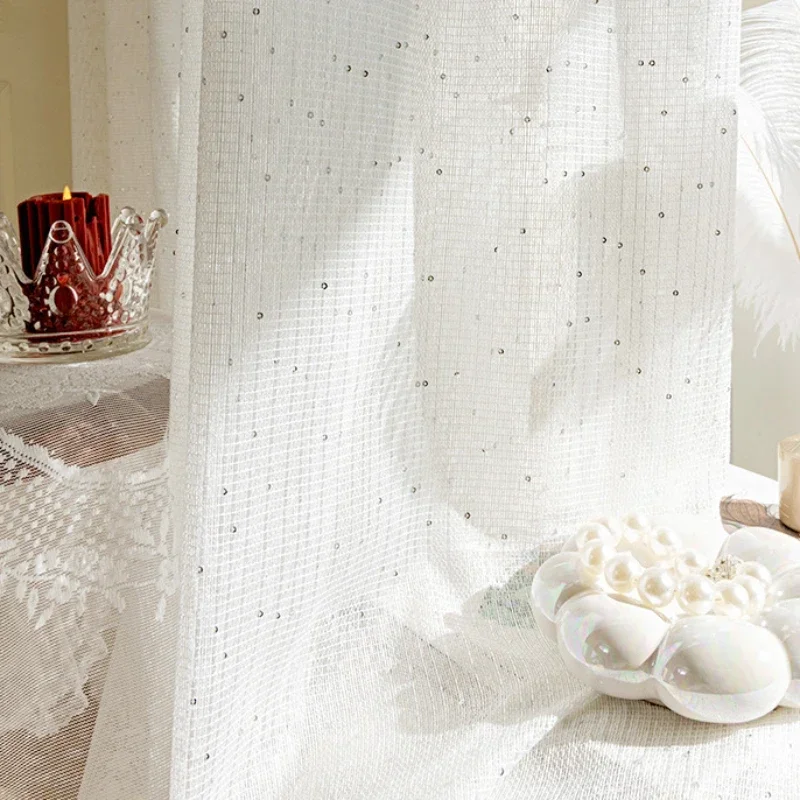 French Sheer Curtains for Livi - Sequin Fabric Panel recension och pris