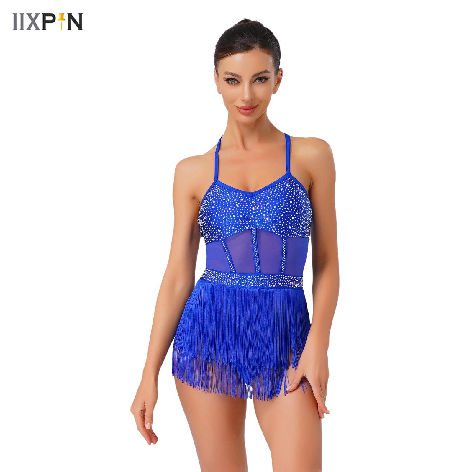 Womens Rhinestone Latin Tango  - Rhinestone Banding Trim recension och pris