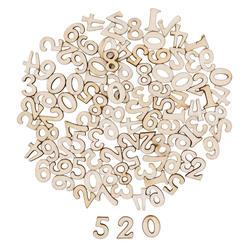 100pcs Letters Wooden Alphabet - Embellishments For Scrapbooking recension och pris