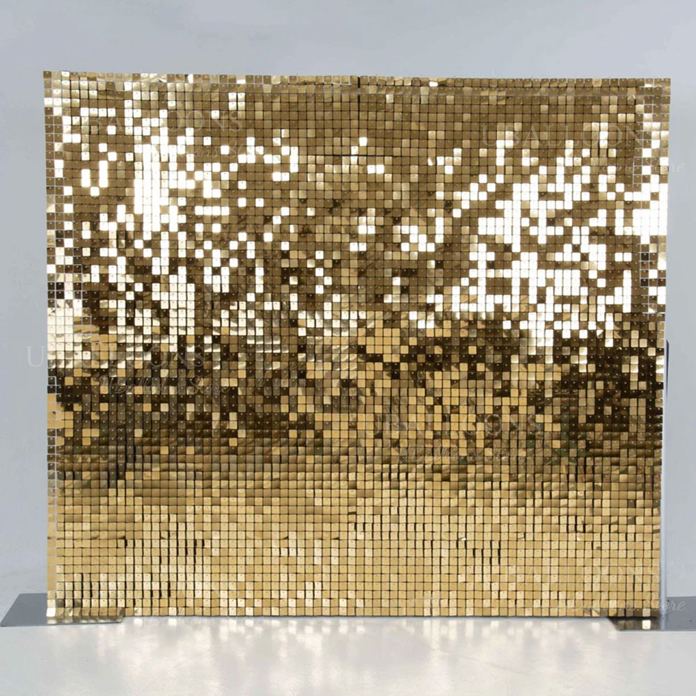 Champagne Gold Shimmer Backdro - Sequin Fabric Panel recension och pris