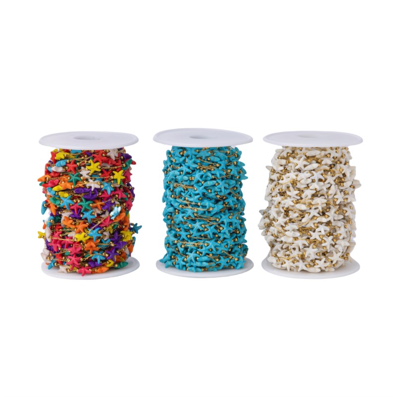 1Meter Stainless Steel Starfis - Pearl Trim Chain recension och pris