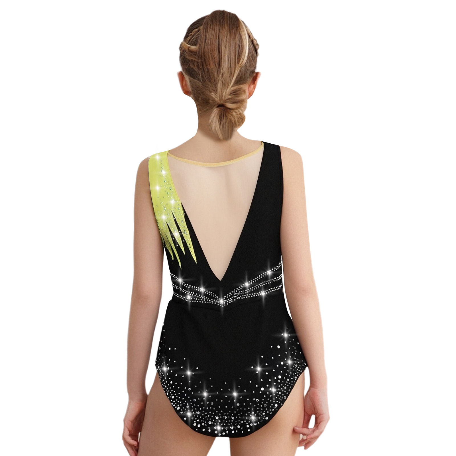 Kids Girls Figure Skating Rhyt - Rhinestone Banding Trim recension och pris