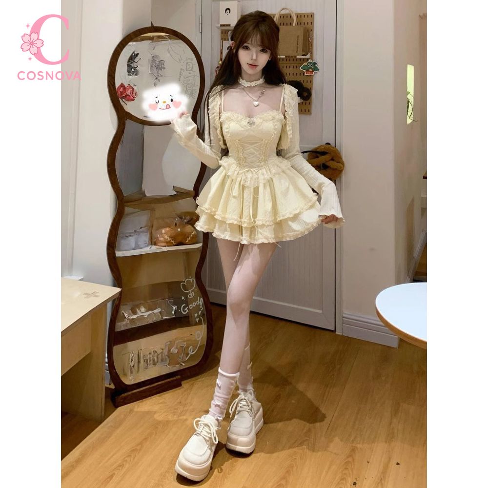 Sweet Lolita Camisole Dress Se - Elastic Lace Trim recension och pris