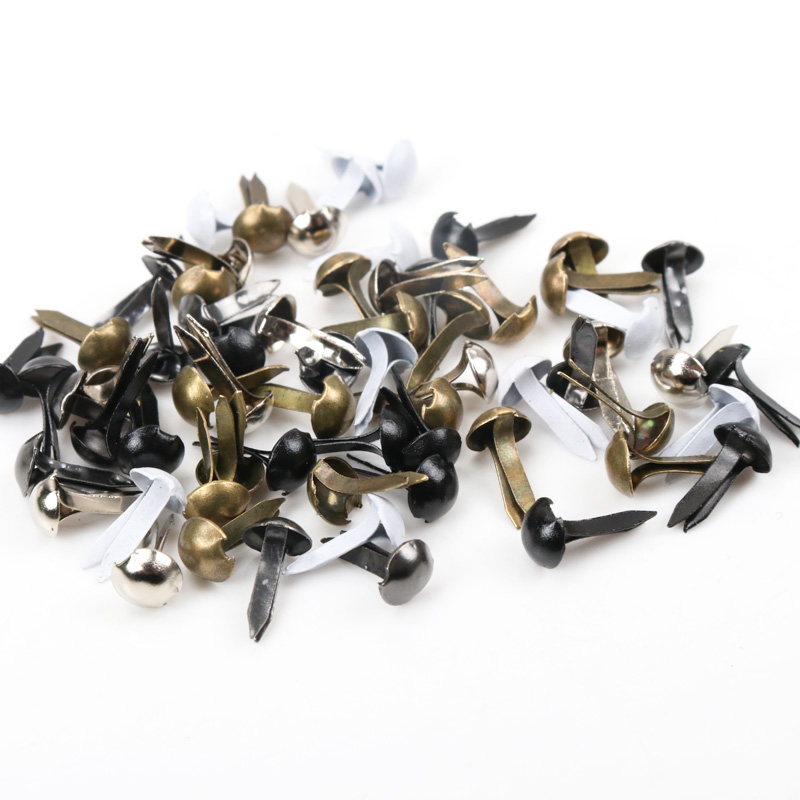 100pcs Mixed Round Metal Brad  - Embellishments For Scrapbooking recension och pris