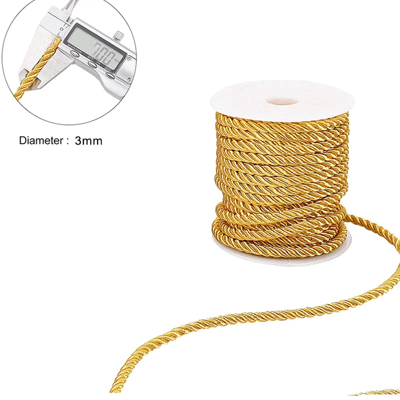 3mm 10m Twisted Cord Rope Trim - Cord Trim Twisted recension och pris