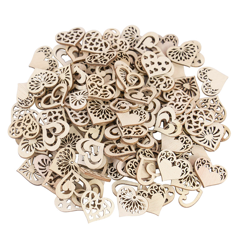50/100pcs Hollowed Heart Patte - Embellishments For Scrapbooking recension och pris