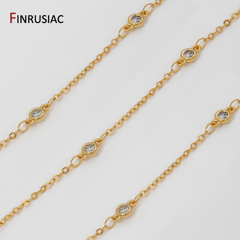 18K Gold Plated Brass Cross Li - Pearl Trim Chain recension och pris