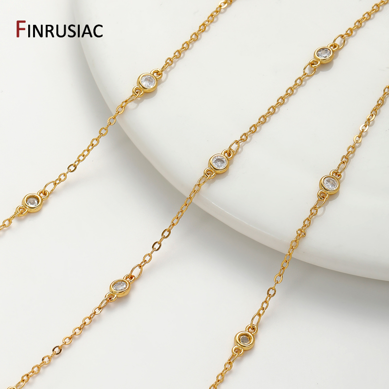 18K Gold Plated Brass Cross Li - Pearl Trim Chain recension och pris