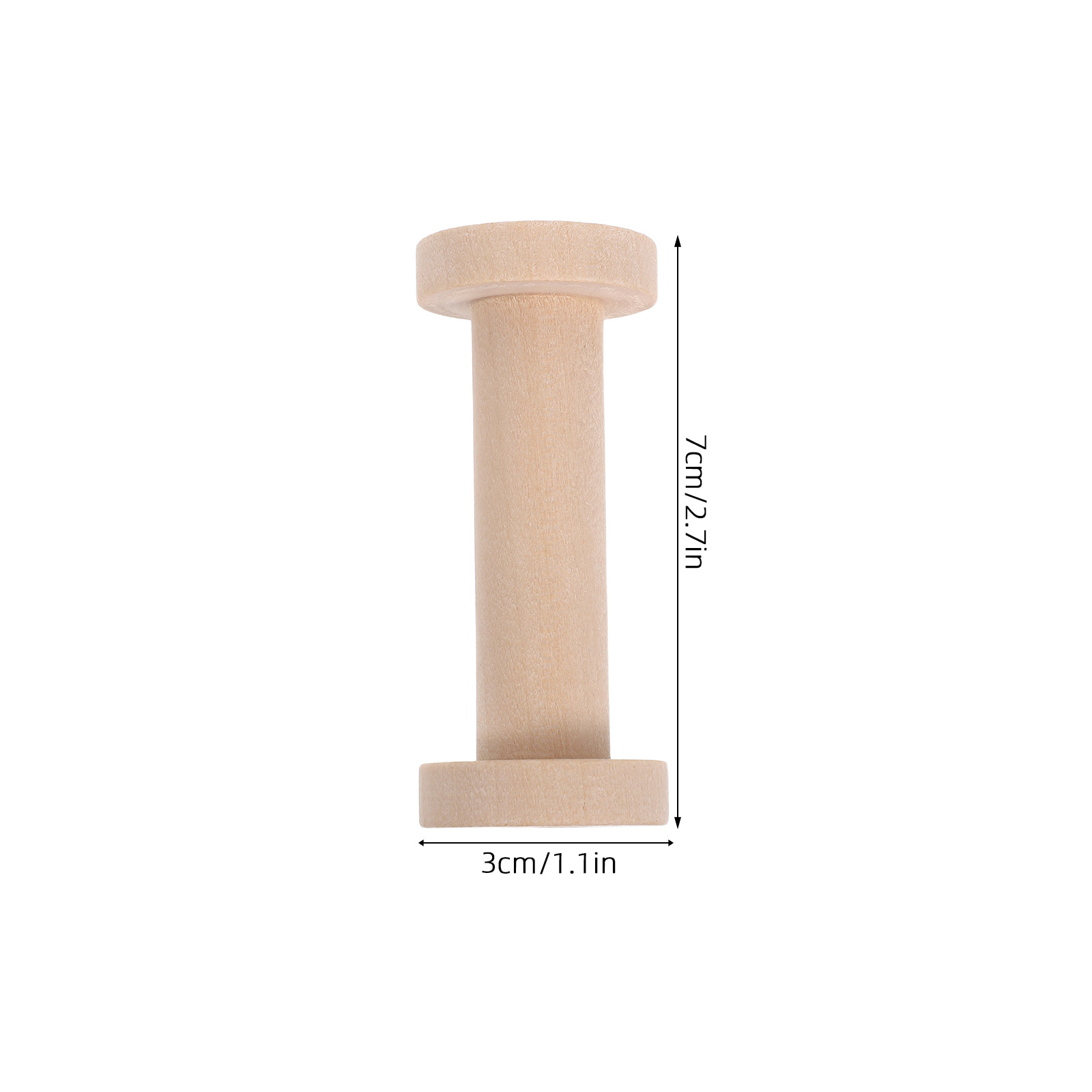 15Pcs Wooden Spools Natural Wo - Embroidery Craft recension och pris
