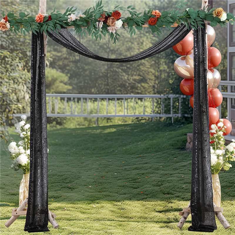 Wedding Arch Draping Fabric, 1 - Sequin Fabric Panel recension och pris