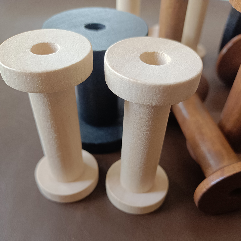 10Pcs/Set Vintage Natural Wood - Organza Ribbon Spool recension och pris