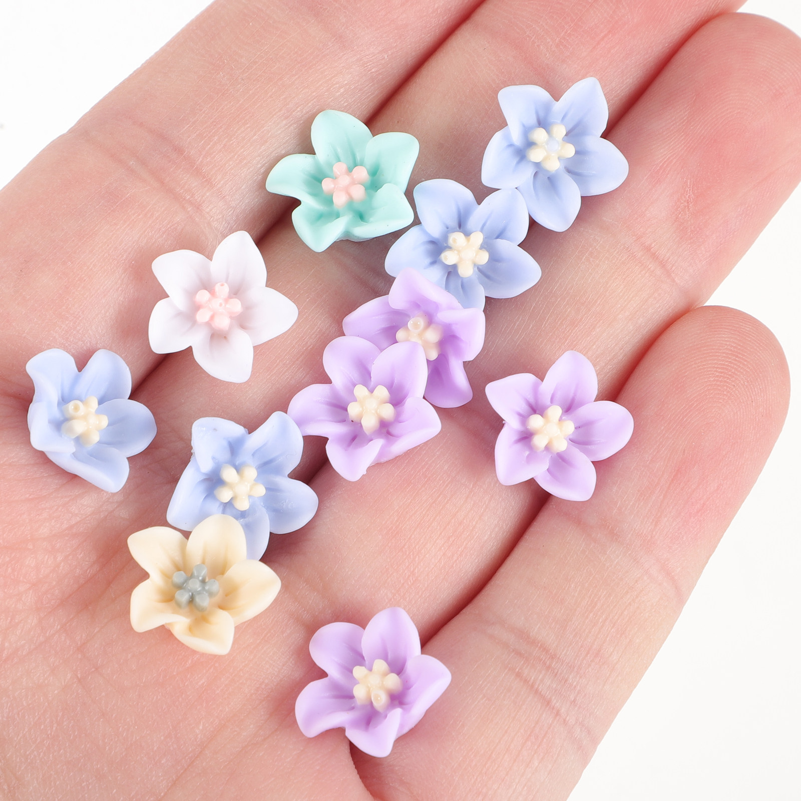 200Pcs Unique Resin Flower Emb - Embellish Craft recension och pris