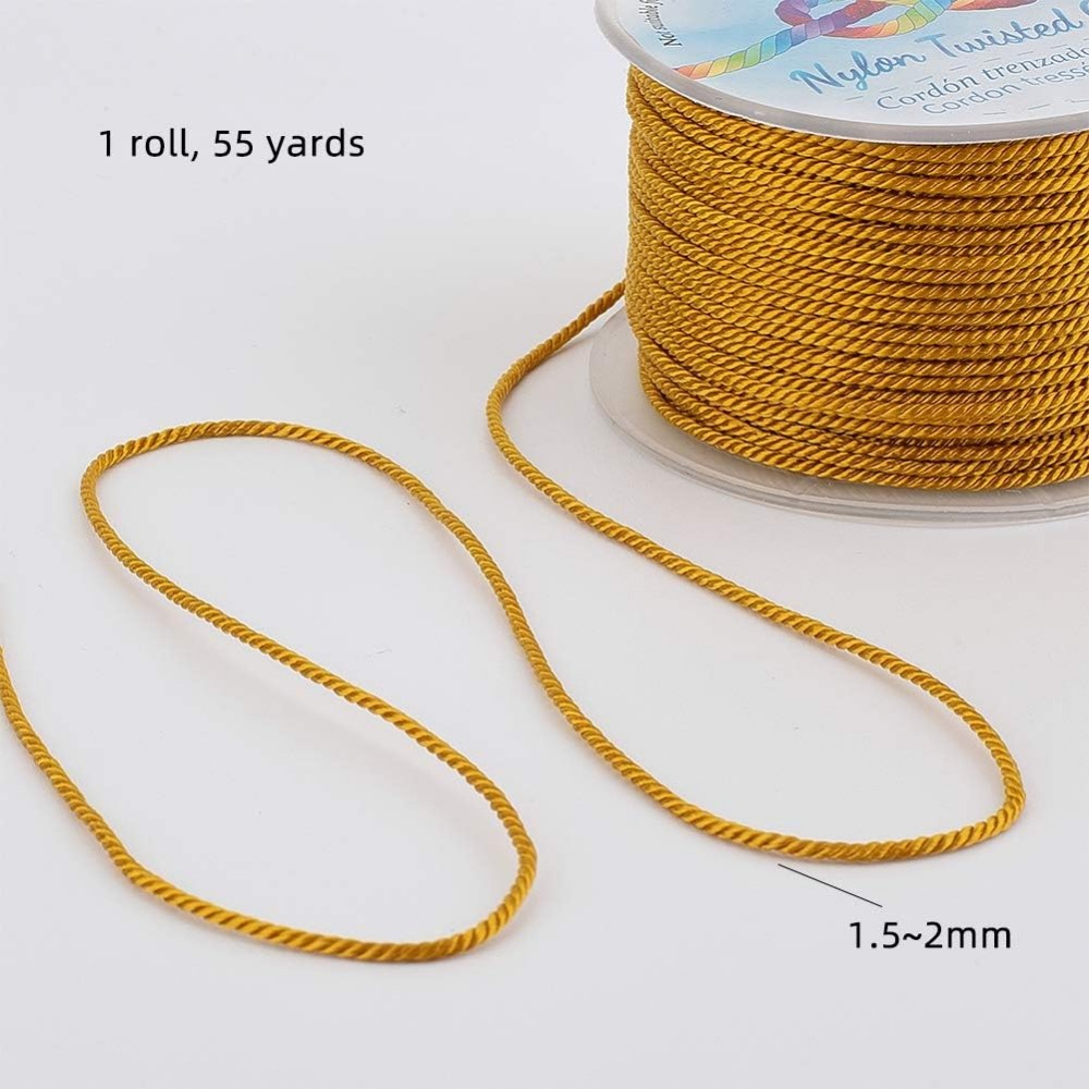 55 Yards 1mm Twisted Satin Nyl - Cord Trim Twisted recension och pris