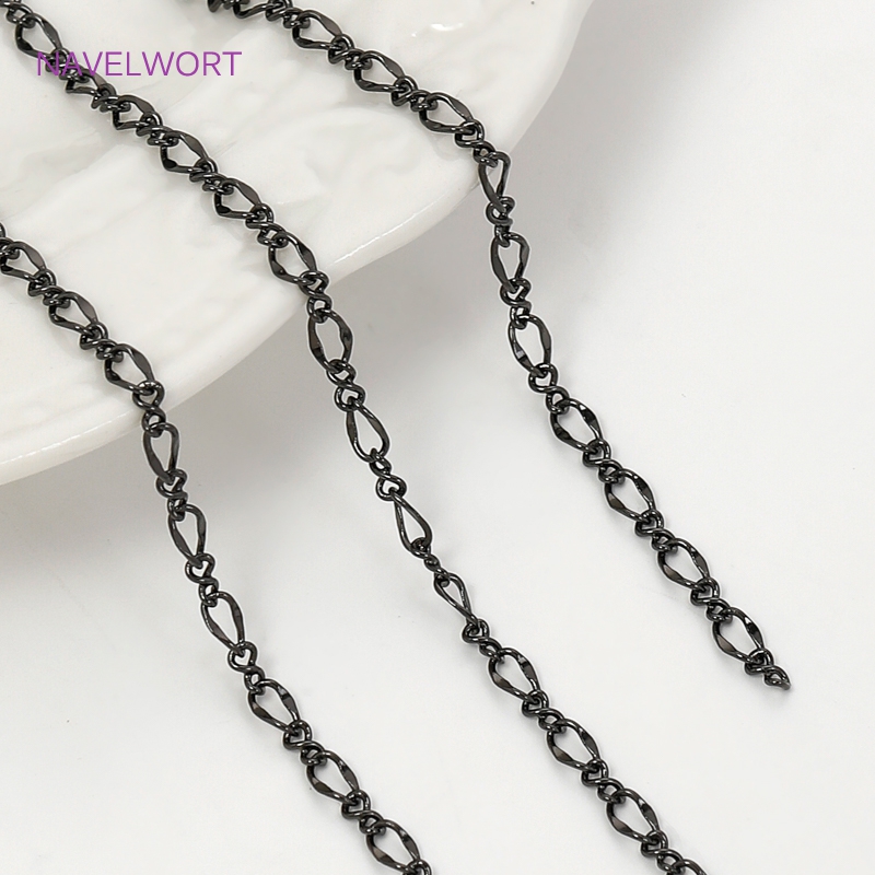 Black Color Oval Thin Chains F - Embroidery Craft recension och pris
