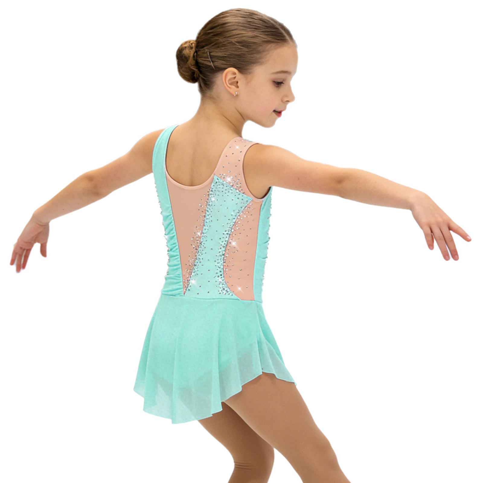 Kids Girls Figure Ice Skating  - Rhinestone Banding Trim recension och pris