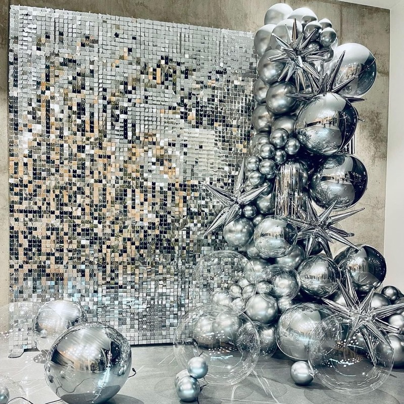 12/16/18/24PCS Shimmer Wall Ba - Sequin Fabric Panel recension och pris