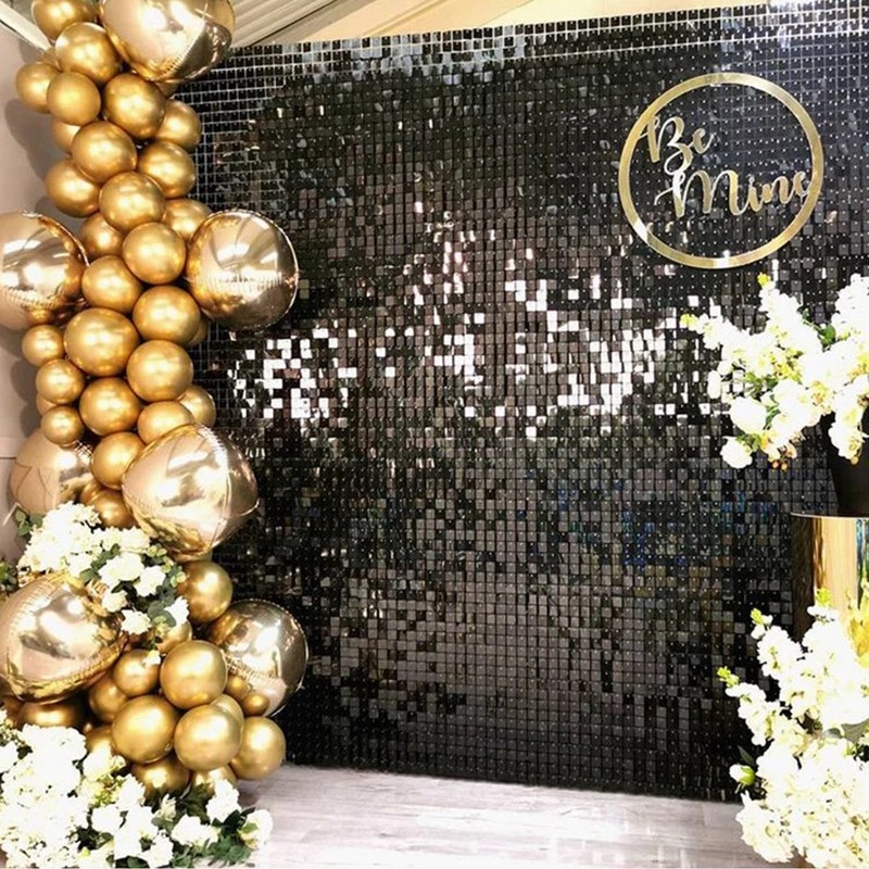 12/16/18/24PCS Shimmer Wall Ba - Sequin Fabric Panel recension och pris