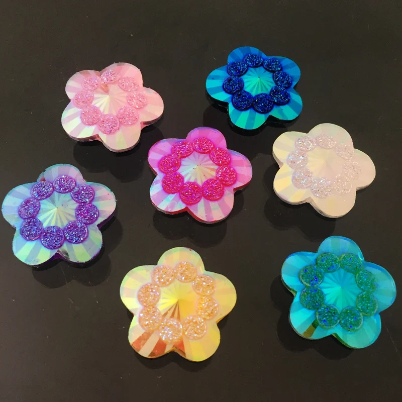 20pcs 20mm ab mixed color flow - Embellishment Glue Craft recension och pris