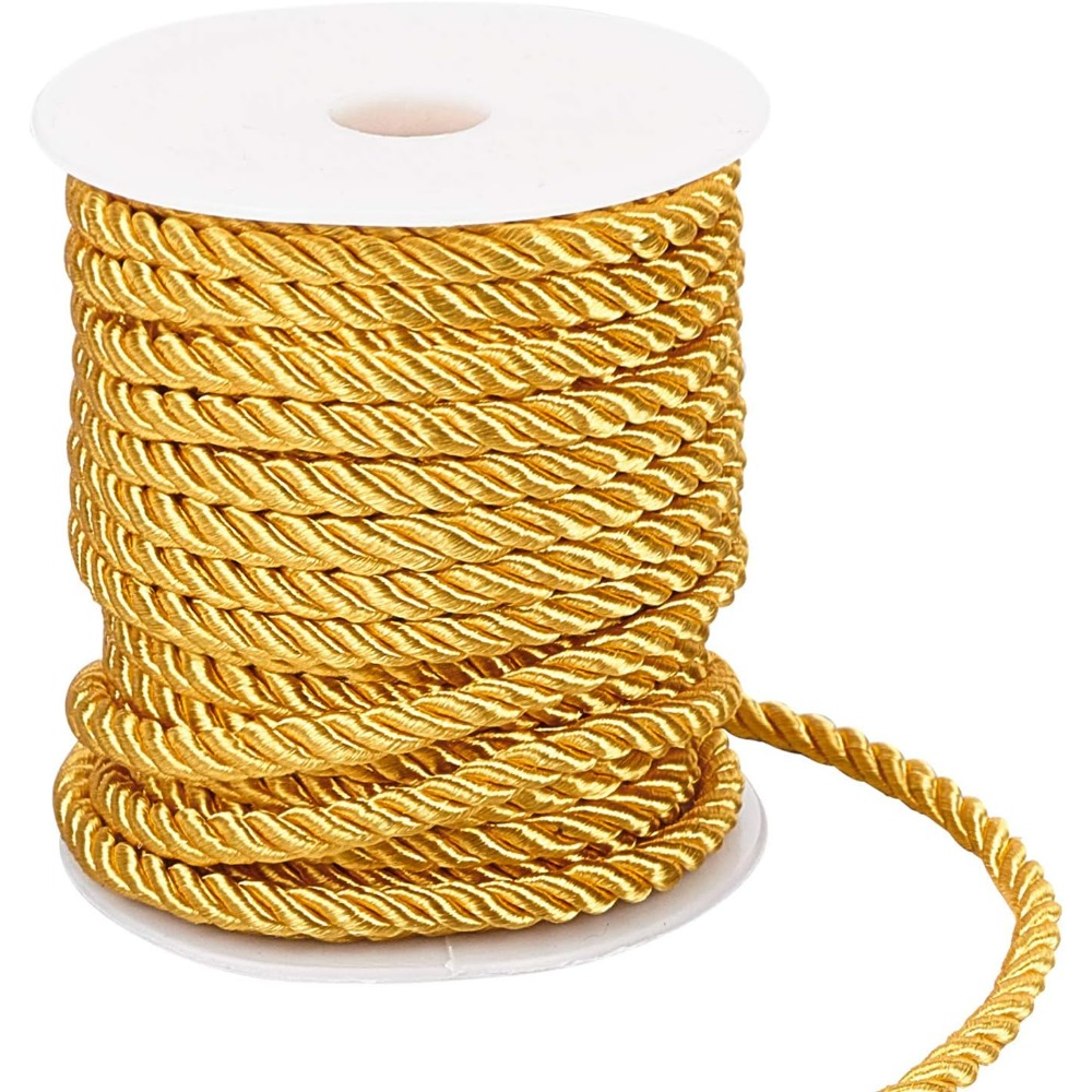 59 Feet Gold Cord 5mm Twisted  - Cord Trim Twisted recension och pris