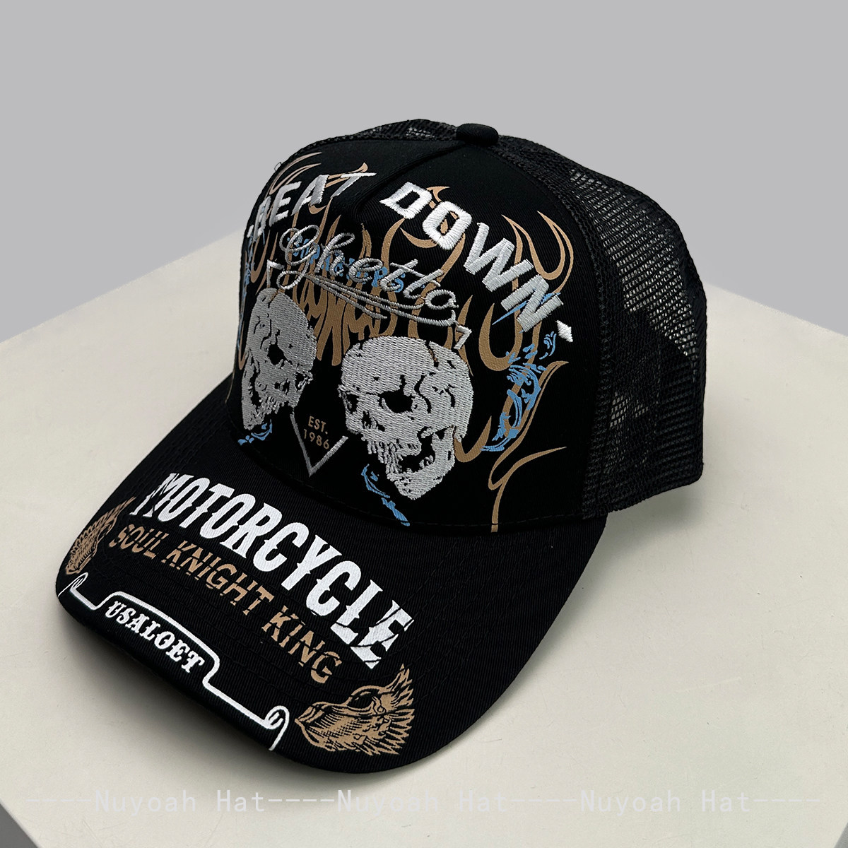 Skull Flame Embroidery Hard To - Embroidery Craft recension och pris