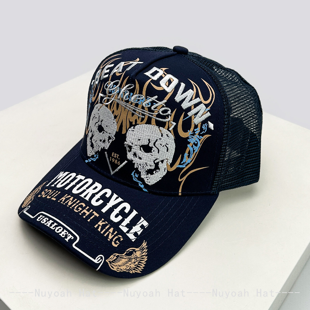 Skull Flame Embroidery Hard To - Embroidery Craft recension och pris
