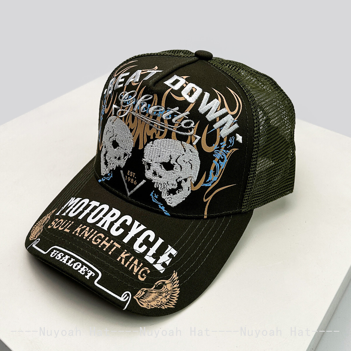 Skull Flame Embroidery Hard To - Embroidery Craft recension och pris