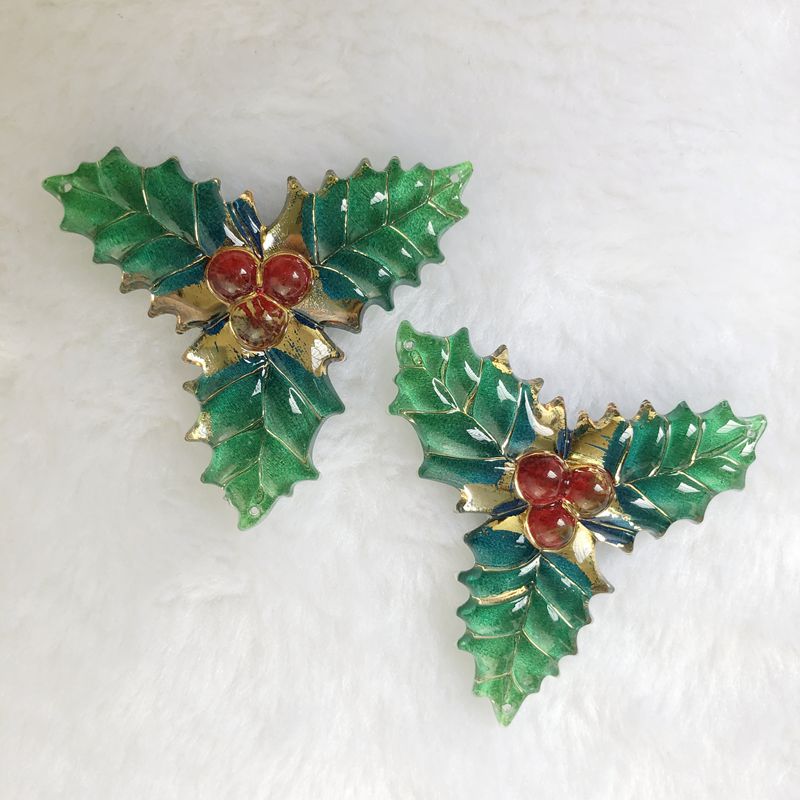 8PCS 40x41mm Resin Christmas L - Embellishment Glue Craft recension och pris