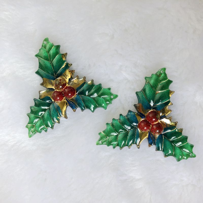 8PCS 40x41mm Resin Christmas L - Embellishment Glue Craft recension och pris