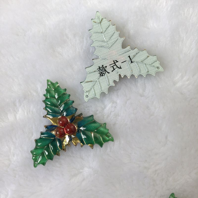 8PCS 40x41mm Resin Christmas L - Embellishment Glue Craft recension och pris