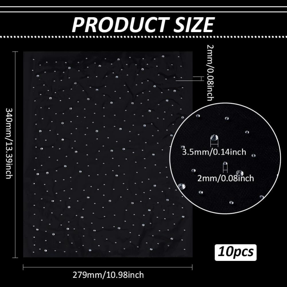10 Sheet Glitter Hotfix Rhines - Hotfix Rhinestone Sheet recension och pris