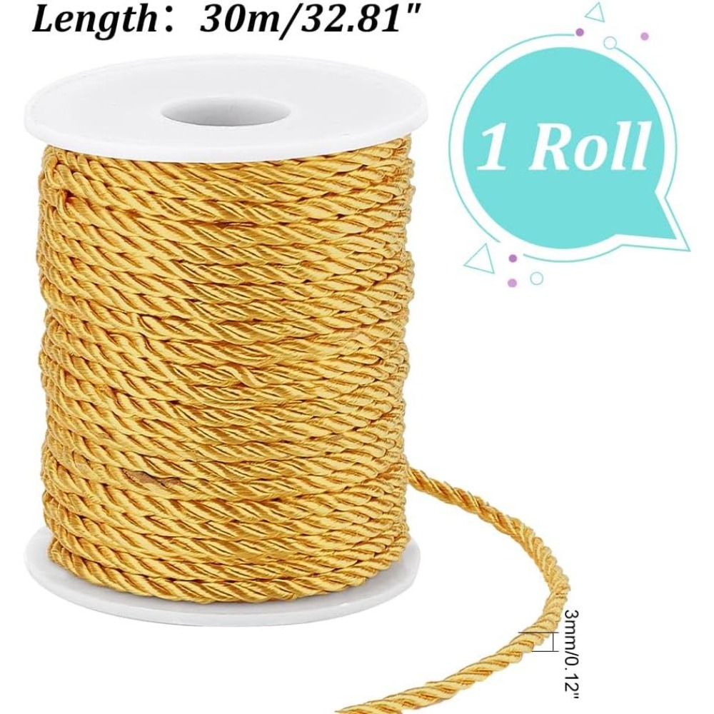 1 Roll 32 Yards Twisted Cord T - Cord Trim Twisted recension och pris