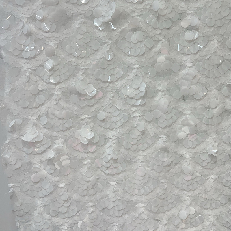 Mesh Base Cloth Sequin Embroid - Crystal Mesh Fabric recension och pris
