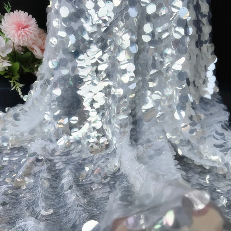 Encrypted Crystal Sequin Fabri - Crystal Mesh Fabric recension och pris