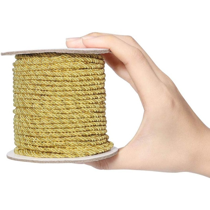 3mm / 35 Yards Metallic Twiste - Cord Trim Twisted recension och pris