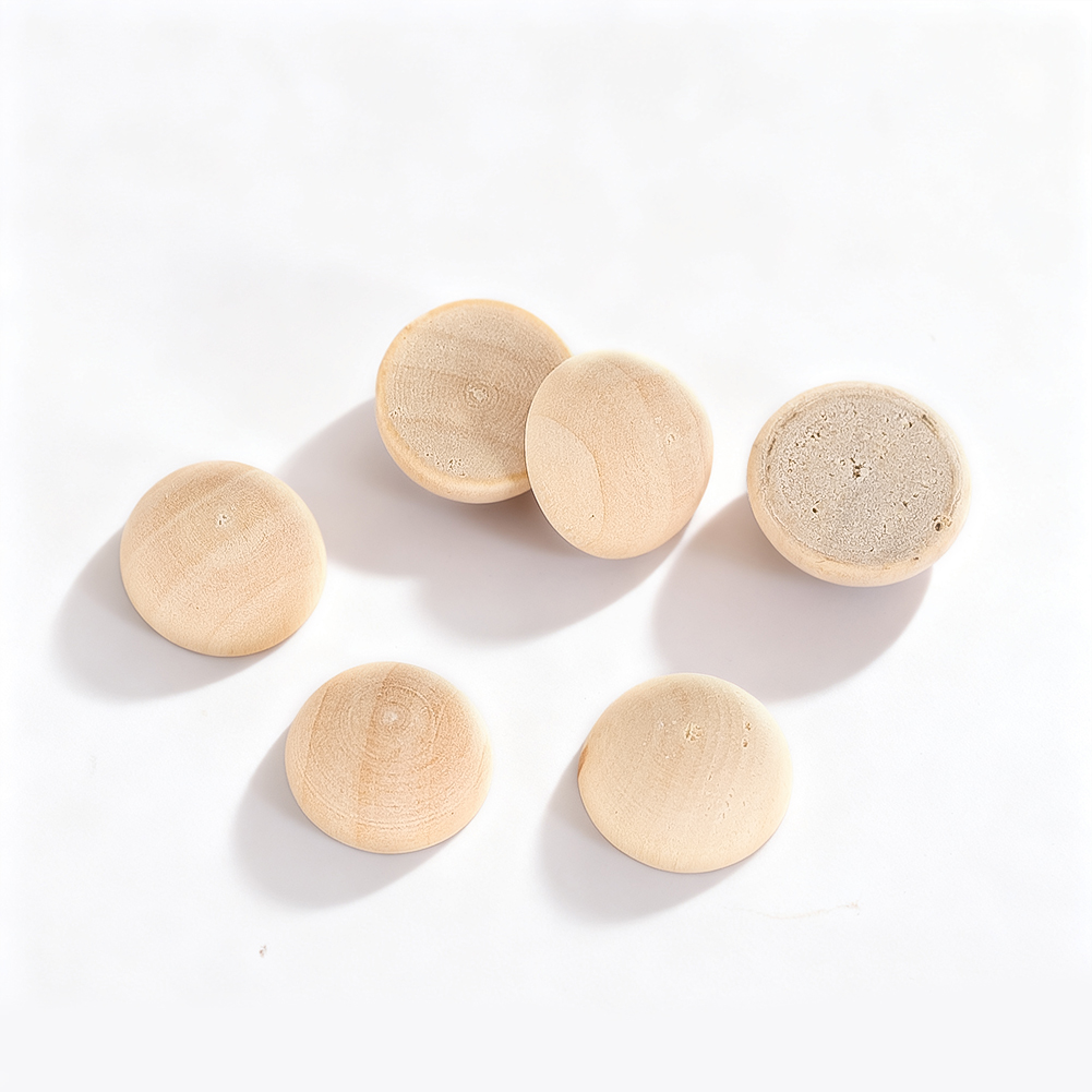 120pcs 15mm Half Wood Balls Un - Embellish Craft recension och pris