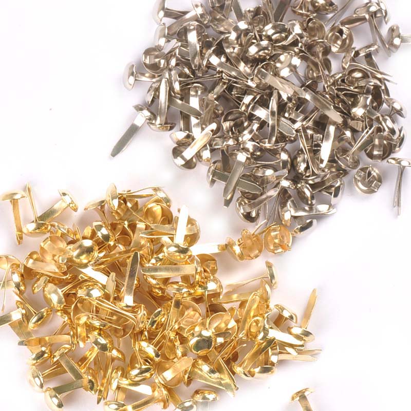 100Pcs Mix Round Brads Silver/ - Embellishments For Scrapbooking recension och pris