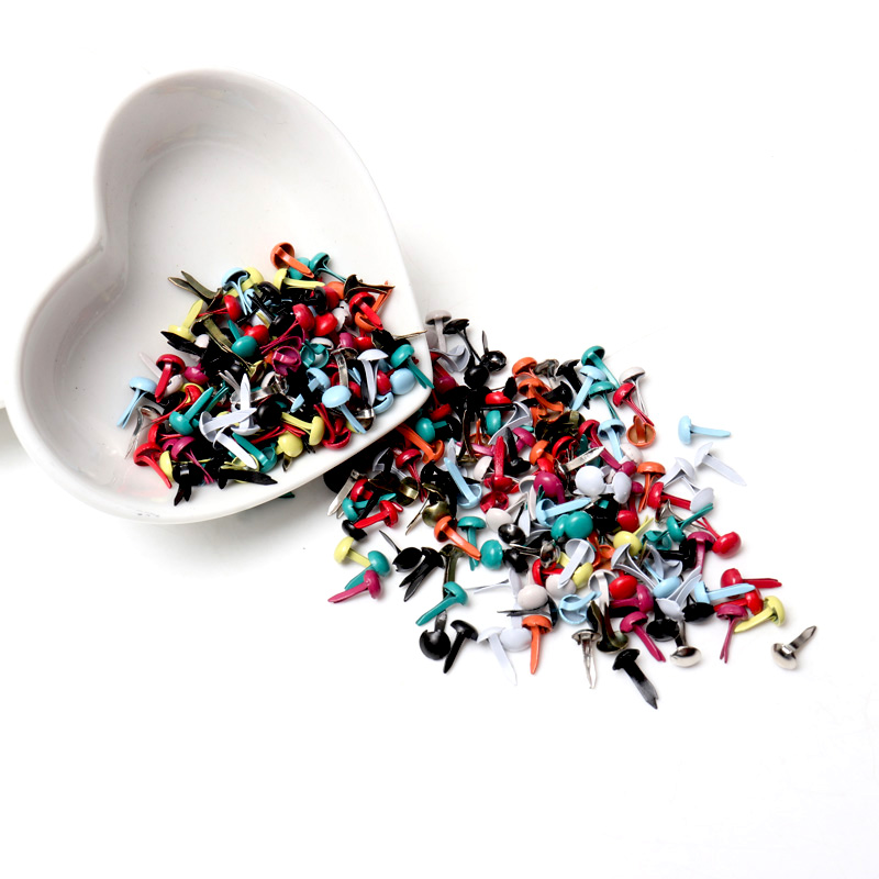 100pcs Mixed Multicolor Round  - Embellishments For Scrapbooking recension och pris