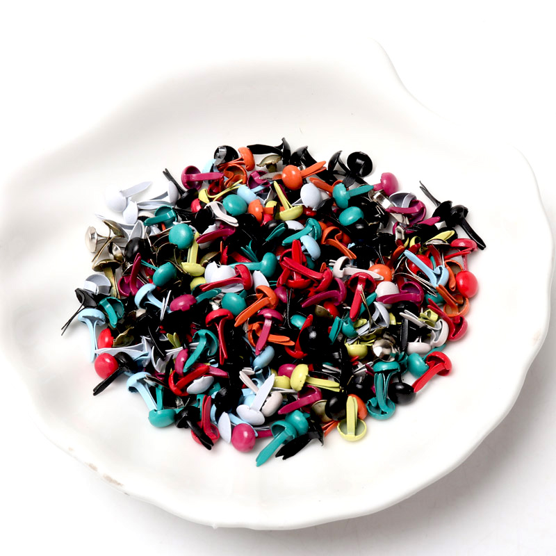 100pcs Mixed Multicolor Round  - Embellishments For Scrapbooking recension och pris